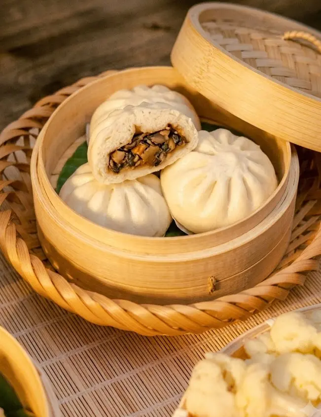 Màn thầu hấp chay